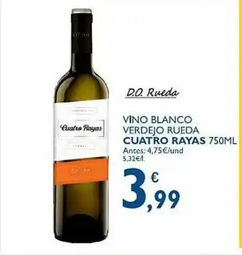 Supermercados La Despensa Vino Blanco Verdejo Rueda Cuatro Rayas oferta