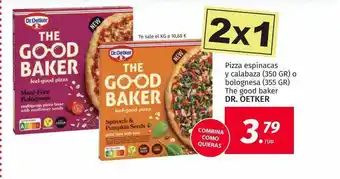 Maskom Supermercados Pizza Espinacas Y Calabaza O Bolognesa The Good Baker Dr. Oetker oferta