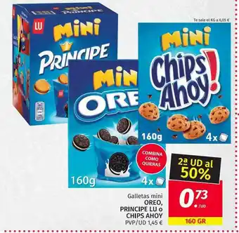 Maskom Supermercados 2a Ud Al 50% Galletas Mini Oreo Principe Lu O Chips Ahoy oferta