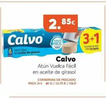 Maskom Supermercados 3+1 Calvo Atún Vuelca Fácil En Aceite De Girasol oferta