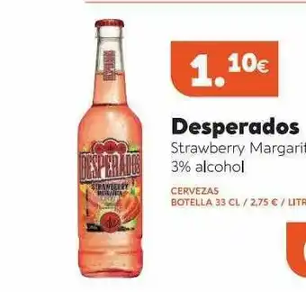 Maskom Supermercados Desperados Strawberry Margarita 3% Alcohol oferta