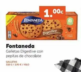 Maskom Supermercados Fontaneda Galletas Digestive Con Pepitas De Chocolate oferta