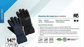 Lidl Guantes De Esquí Crivit Pro oferta