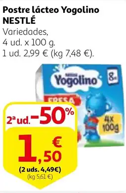 Alcampo NESTLÉ Postre lácteo Yogolino oferta