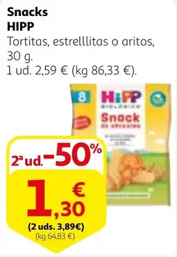 Alcampo HIPP Snacks oferta