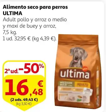 Alcampo ULTIMA Alimento seco para perros oferta