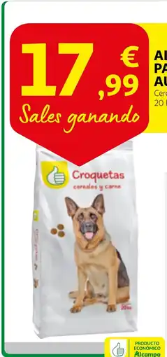 Alcampo Alimento seco para perros auchan económico oferta