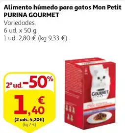 Alcampo PURINA GOURMET Alimento húmedo para gatos Mon Petit oferta