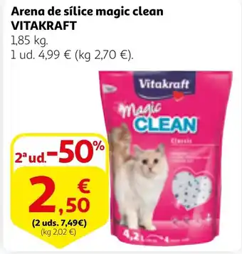 Alcampo VITAKRAFT Arena de sílice magic clean oferta