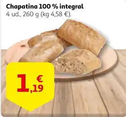 Alcampo Chapatina 100 % integral oferta