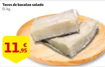 Alcampo Tacos de bacalao salado oferta