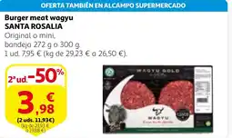 Alcampo SANTA ROSALIA Burger meat wagyu oferta