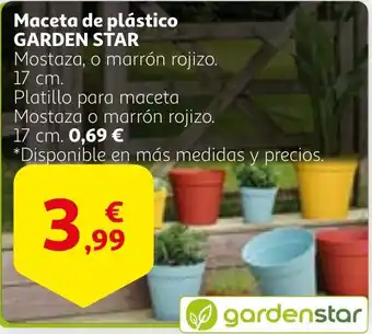 Alcampo GARDEN STAR Maceta de plástico oferta