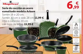 Alcampo MAGEFESA Serie de cocción en acero esmaltado modelo Arbore oferta