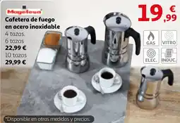 Alcampo MAGEFESA Cafetera de fuego en acero inoxidable oferta