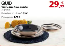 Alcampo QUID Vajilla loza Navy singular oferta