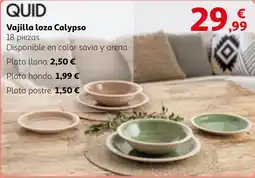 Alcampo QUID Vajilla loza Calypso oferta