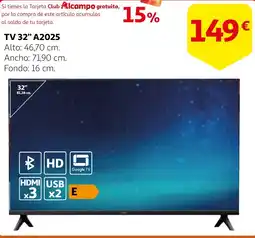 Alcampo XIAOMI TV 32" A2025 oferta