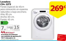 Alcampo CANDY Lavadora CS4-1272 oferta