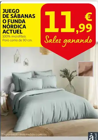 Alcampo ACTUEL Juego de sábanas o funda nórdica oferta