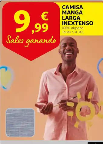 Alcampo INEXTENSO Camisa manga larga oferta