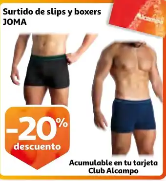 Alcampo JOMA Surtido de slips y boxers oferta