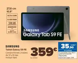 Carrefour SAMSUNG Tablet Galaxy S9 FE oferta