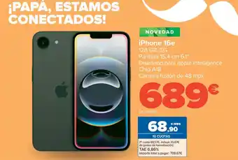 Carrefour iPhone 16e oferta