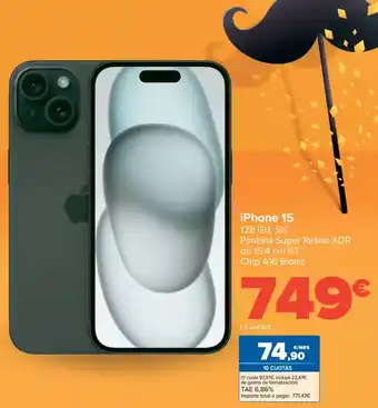 Carrefour iPhone 15 oferta