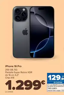 Carrefour iPhone 16 Pro oferta