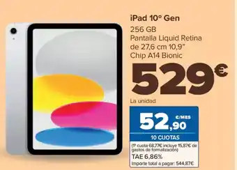 Carrefour iPad 10° Gen oferta