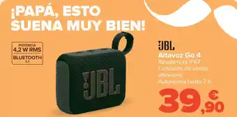 Carrefour JBL Altavoz Go 4 oferta