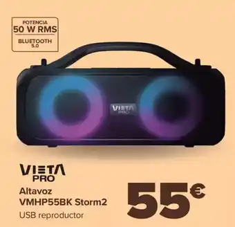 Carrefour VIETA PRO Altavoz VMHP55BK Storm2 oferta