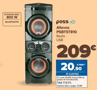 Carrefour POSS Altavoz PSBTST810 oferta