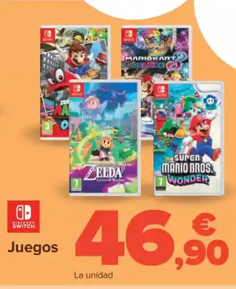 Carrefour NINTENDO SWITCH Juegos oferta