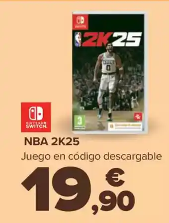 Carrefour NINTENDO SWITCH NBA 2K25 oferta