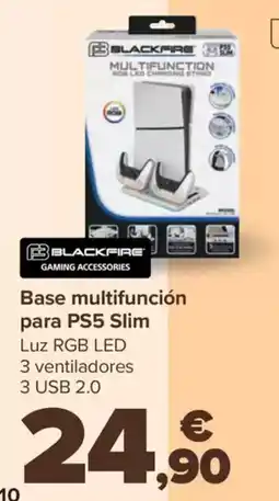 Carrefour BBLACKFIRE Base multifunción para PS5 Slim oferta