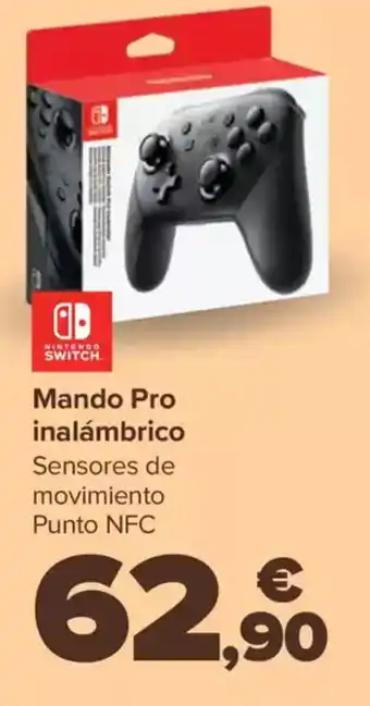 Carrefour NINTENDO SWITCH Mando Pro inalámbrico oferta