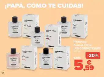 Carrefour LES COSMETIQUES Perfumes Soul of Cities oferta