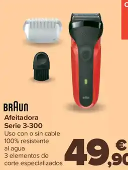 Carrefour BRAUN Afeitadora Serie 3-300 oferta