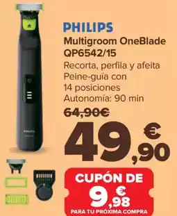 Carrefour PHILIPS Multigroom OneBlade QP6542/15 oferta