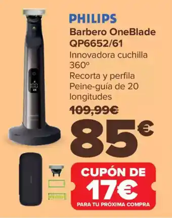 Carrefour PHILIPS Barbero OneBlade oferta