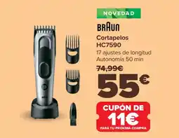 Carrefour BRAUN Cortapelos HC7590 oferta