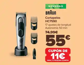 Carrefour BRAUN Cortapelos HC7590 oferta