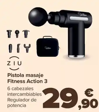 Carrefour ZIU Pistola masaje Fitness Action 3 oferta