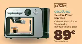 Carrefour CECOTEC Cafetera Power Espresso oferta