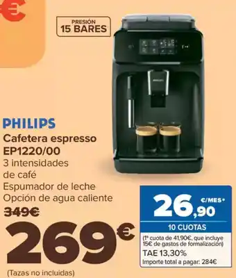 Carrefour PHILIPS Cafetera espresso EP1220/00 oferta