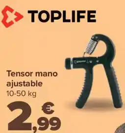 Carrefour TOPLIFE Tensor mano ajustable oferta