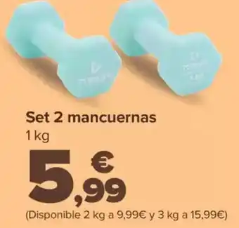 Carrefour TOPLIFE Set 2 mancuernas oferta