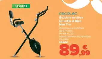 Carrefour CECOTEC Bicicleta estática DrumFix X-Bike Neo Pro oferta